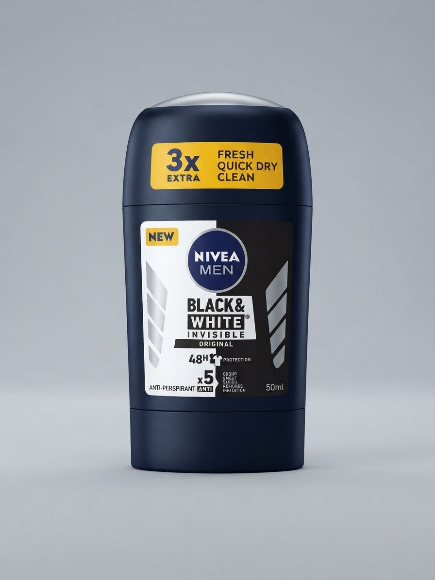 Nivea Men Black & White Invisible Original antiperspirant stick 50 ml