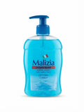 Malizia Cotton Candy liquid soap blue pump bottle