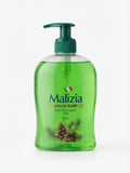 Malizia Pine liquid soap green pump bottle