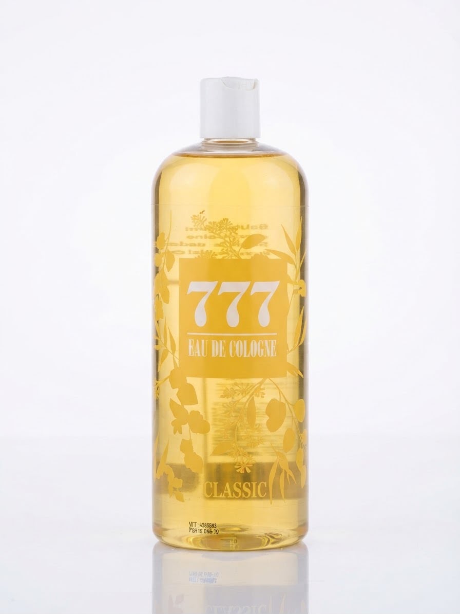 777 Classic Eau de Cologne gold-tone bottle