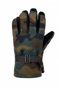 Camouflage Gloves with Adjustable Wrist Strap