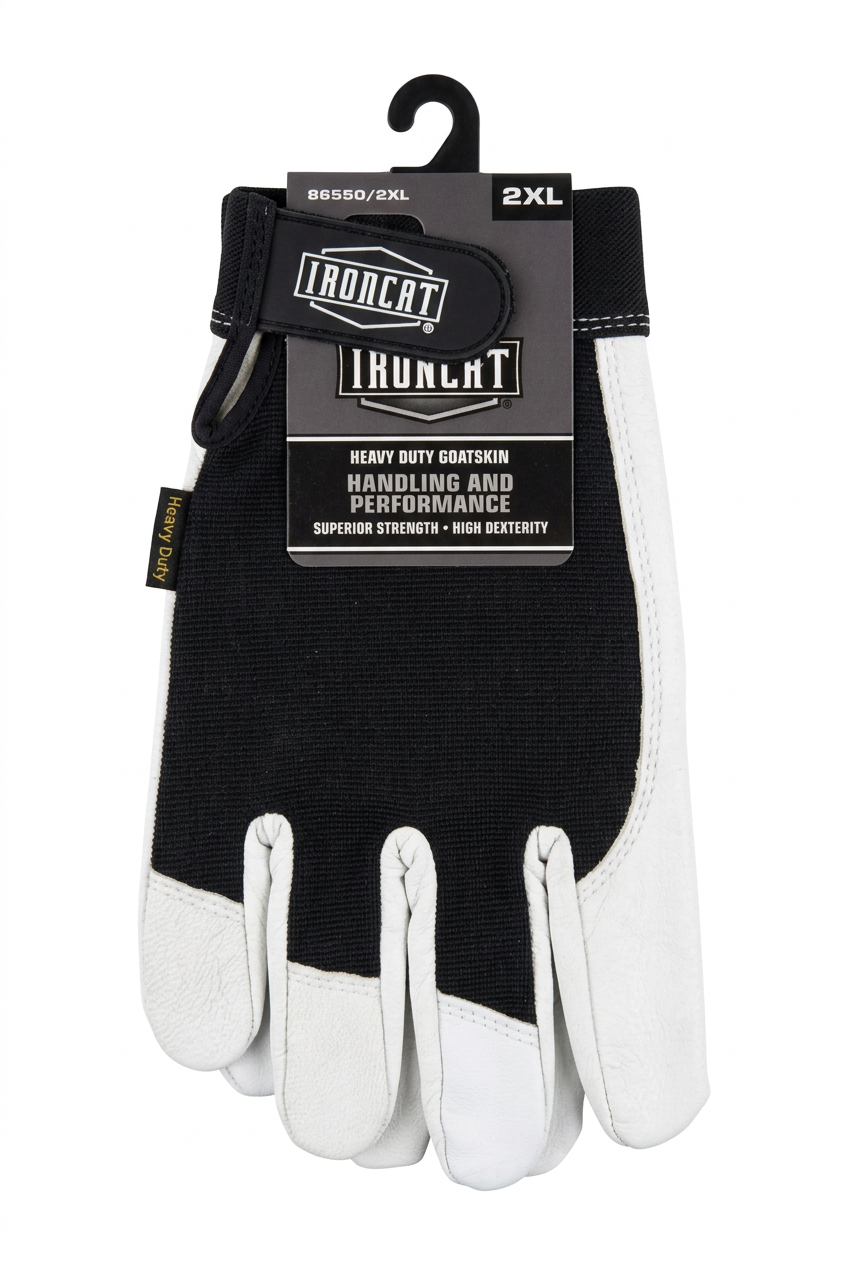 Ironcat Heavy Duty Goatskin Work Gloves – 2XL