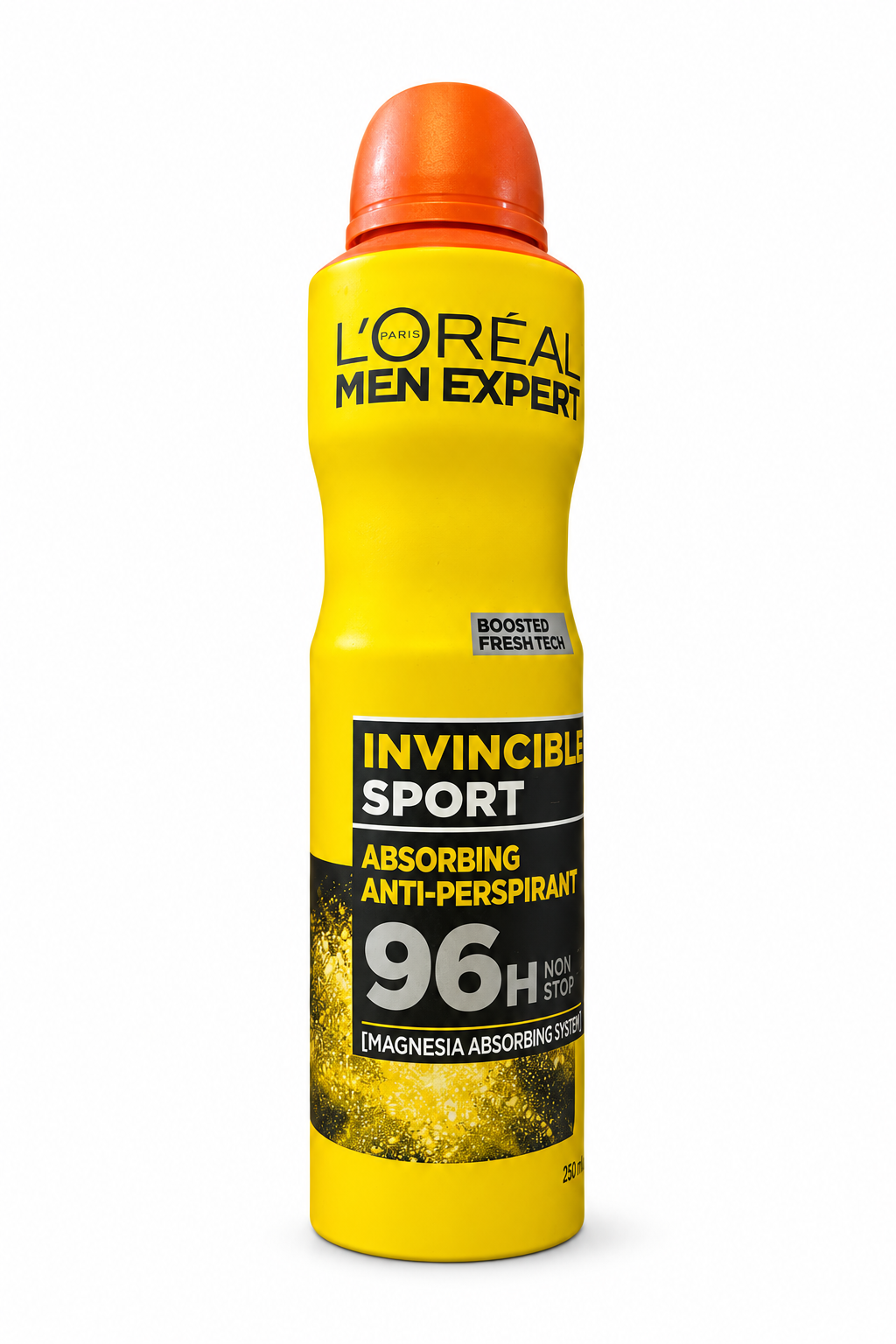 L’Oréal Men Expert Invincible Sport deodorant spray, 250 ml on a white background
