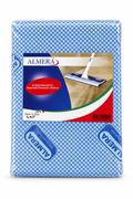 Almera blue diamond-pattern floor cloth pack with original Italian tricolor label on white background