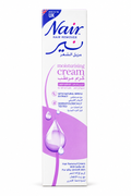 Nair Moisturising Hair Removal Cream original purple and white carton on a white background