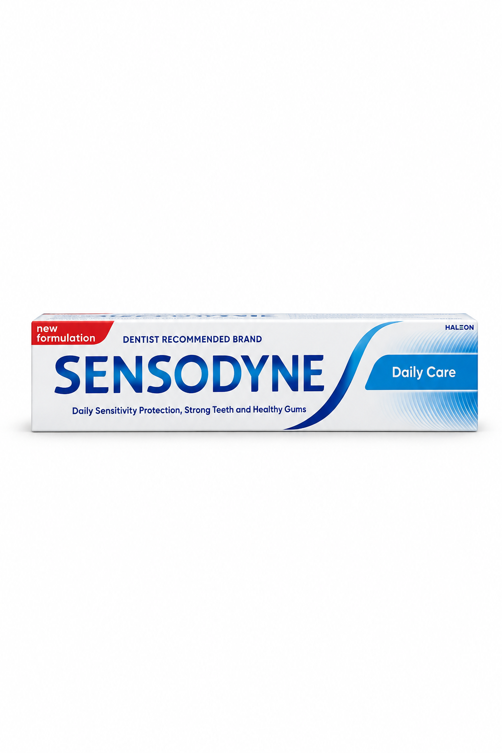 Sensodyne Daily Care toothpaste box on a white background