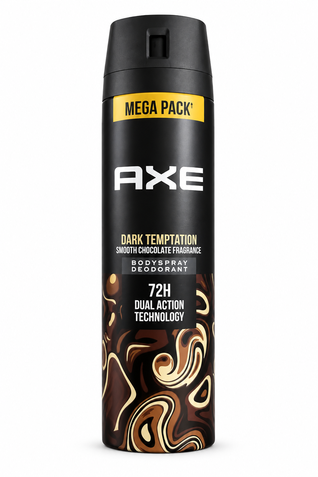 AXE Dark Temptation Mega Pack body spray can on a white background