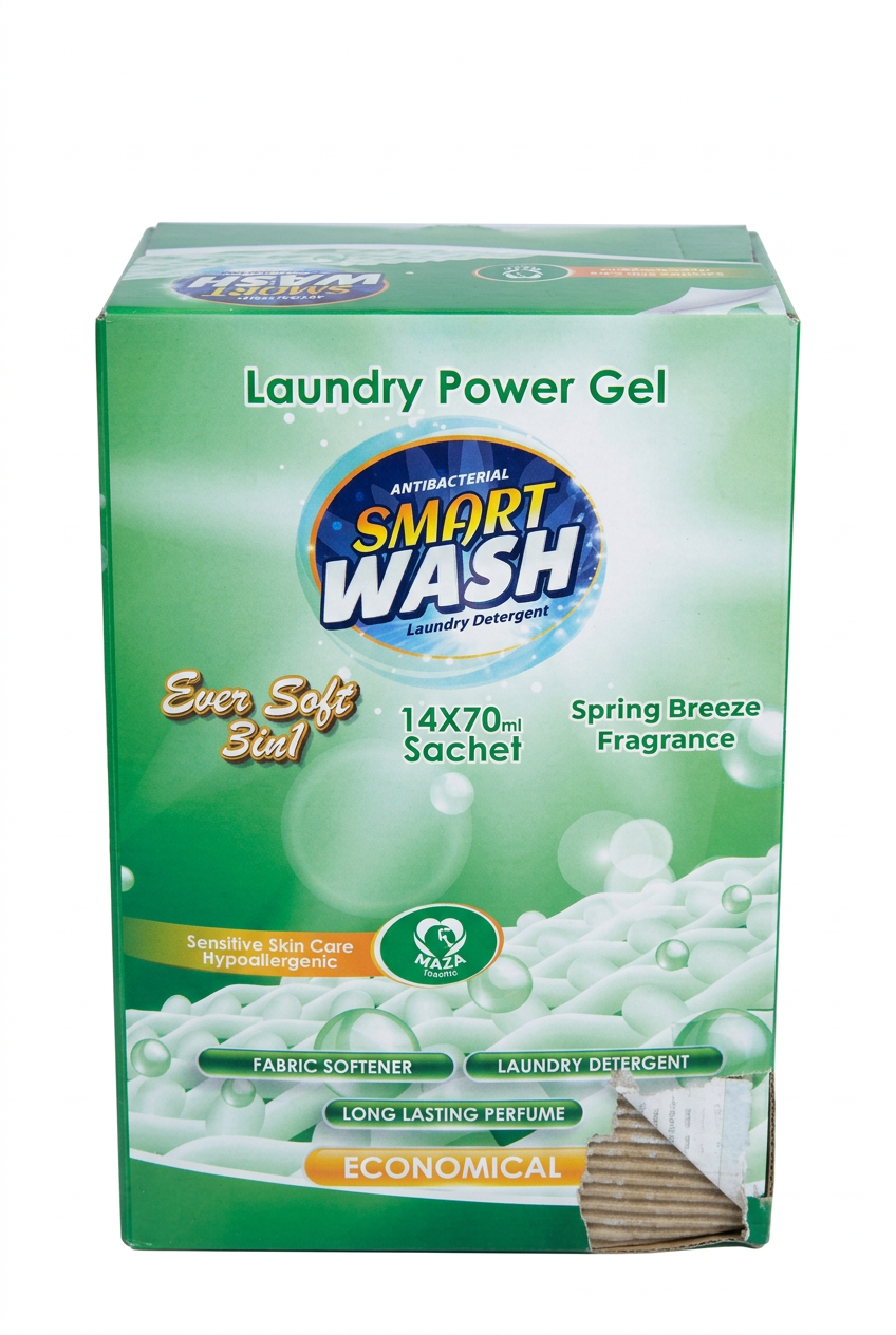 Smart Wash Spring Breeze Laundry Power Gel, 14 × 70 ml