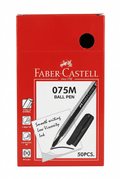Faber-Castell 075M Ballpoint Pens, 1.0 mm – Box of 50