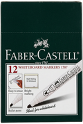 Faber-Castell 1587 Whiteboard Markers – Box of 12